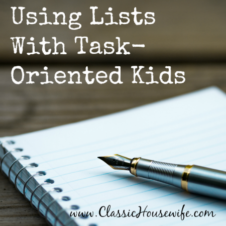 Using Lists with Task-Oriented Kids