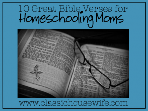 bible verse for homeschooling