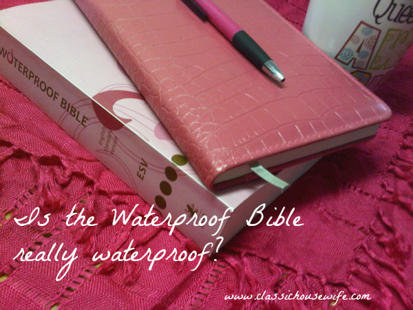 Waterproof Bible Test and Video Review