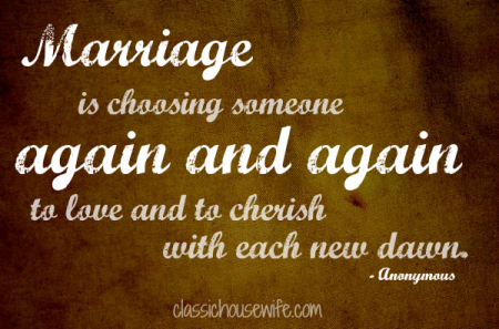 Marriage Minute - Again & Again - Classic Housewife