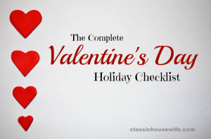 Complete Valentine's Day Checklist