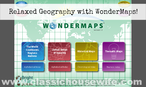 A Relaxed Geography Approach With WonderMaps from Bright Ideas Press