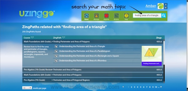 Uzinggo Search Math