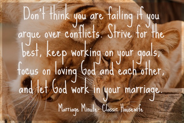 Marriage Minute Conflict