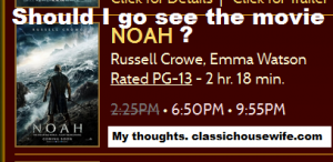 should i see the movie noah