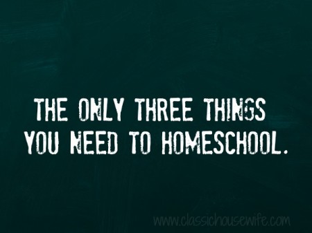 what you need to homeschool