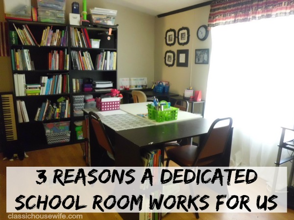 dedicated homeschool room