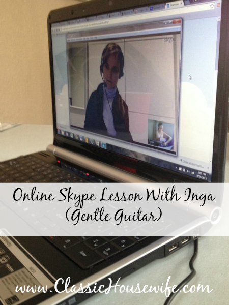 Online Skype Lesson With Gentle Guitar