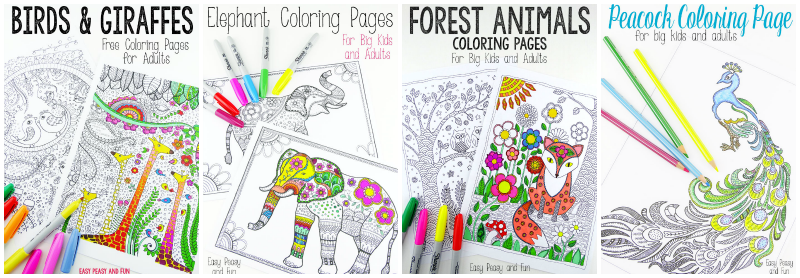 Coloring Pages from Easy Peasy Fun