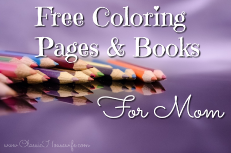Free Coloring Books For Mom