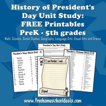 History of President Day at Free Homeschool Deals