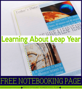 Learning-about-Leap-Year-free-notebooking-Page