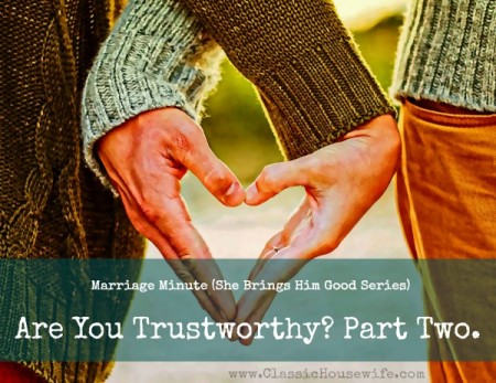 Are you a trustworthy wife?
