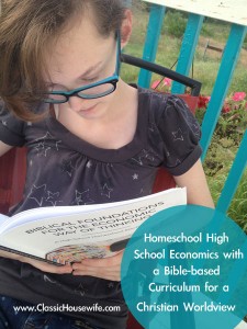 Homeschool High School Economics Bible Christian