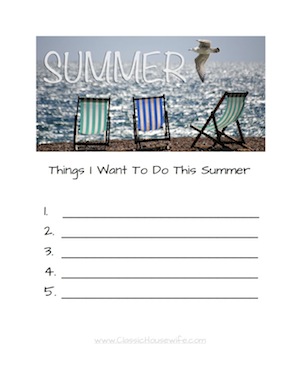 Summer Wishlist - Easy