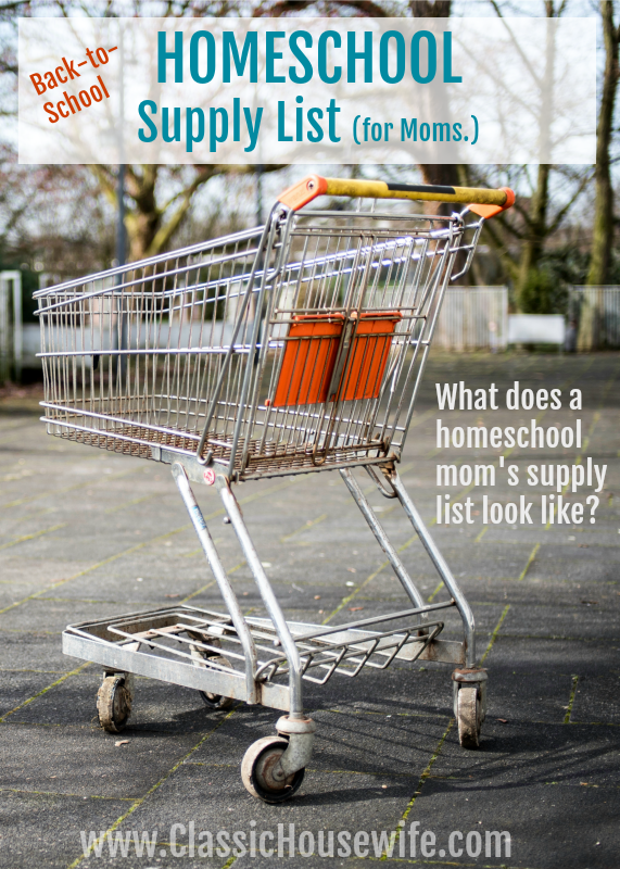 Homeschool Supply List for Moms