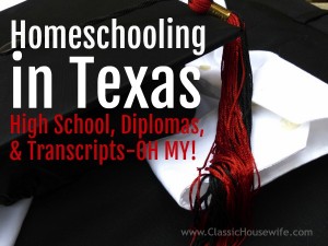 homeschooling in texas high school diploma transcript