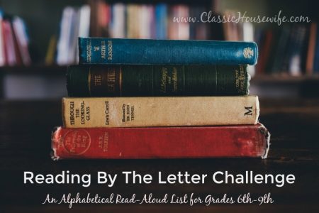 Reading By The Letter Challenge