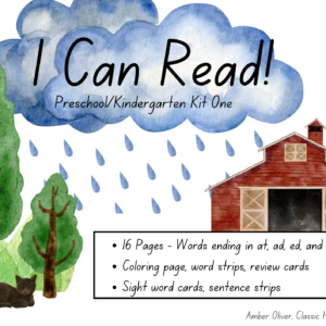 preschool reading kit one