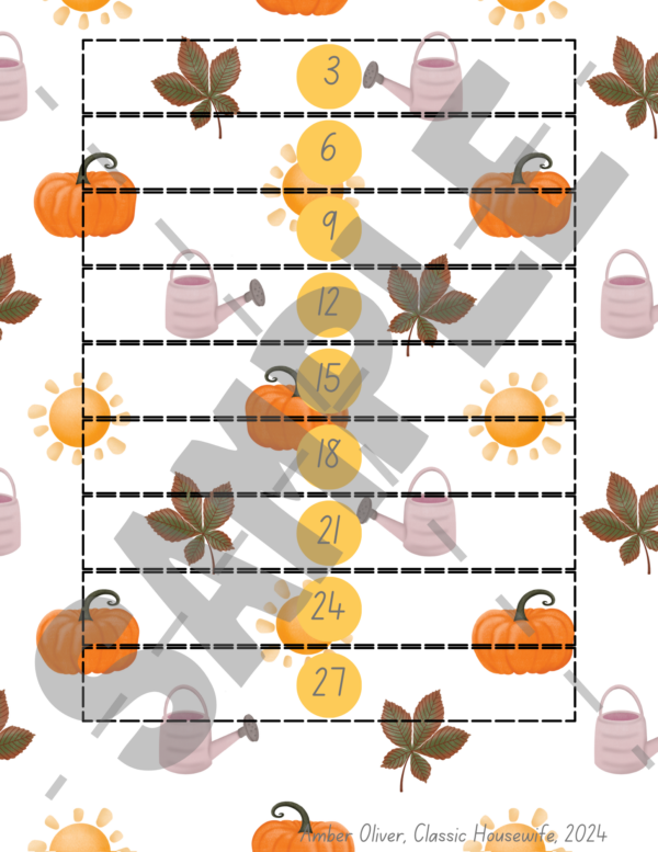 Thanksgiving Paper Chaing Countdown