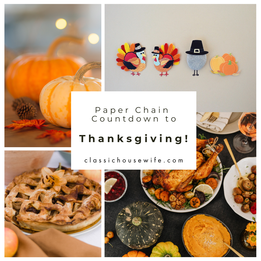 Paper Chain Thanksgiving Post