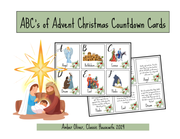 ABC's of Advent, Christmas Countdown